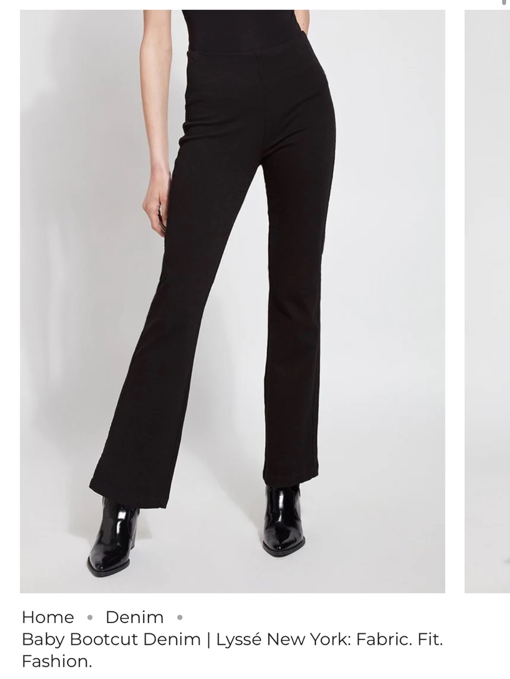 Lysse Black Baby Bootcut Pants